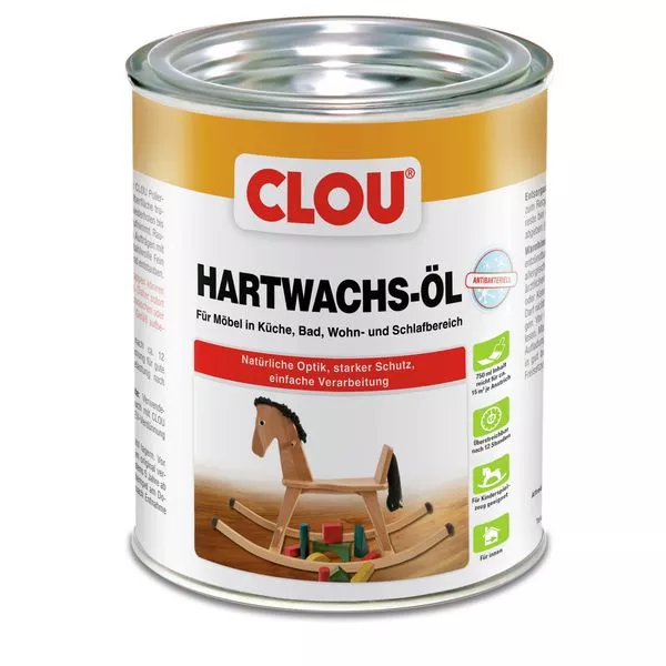 Hartwachs-Öl antibakteriell 750ml Clou