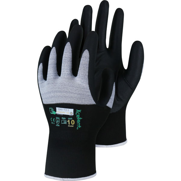 Handschuhe LW XC-Line sw-grau Gr.11 Micro-Foam Nitril, Touch, ESD