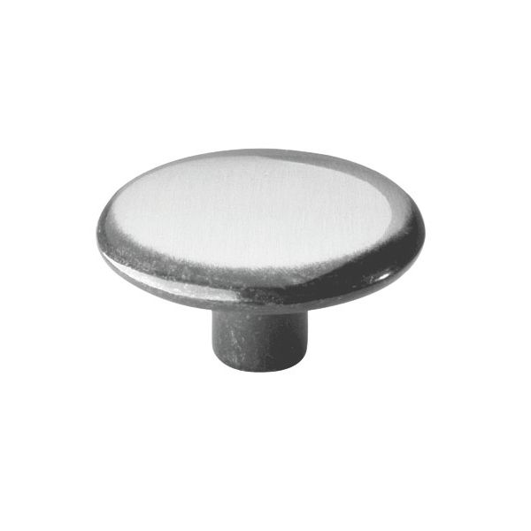 Möbelknopf Zamak matt vernickelt 30 mm