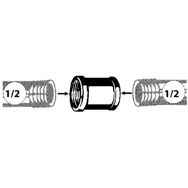 Muffe Rotguss 3270 1/2"