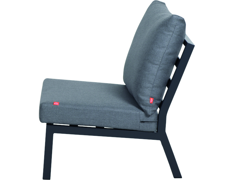 Siena Garden Lounge-Set Lindos 4-tlg. inkl. Kissen, Anthrazit/Grau Siena Garden Lounge-Set Lindos 4-tlg. inkl. Kissen, Anthrazit/Grau