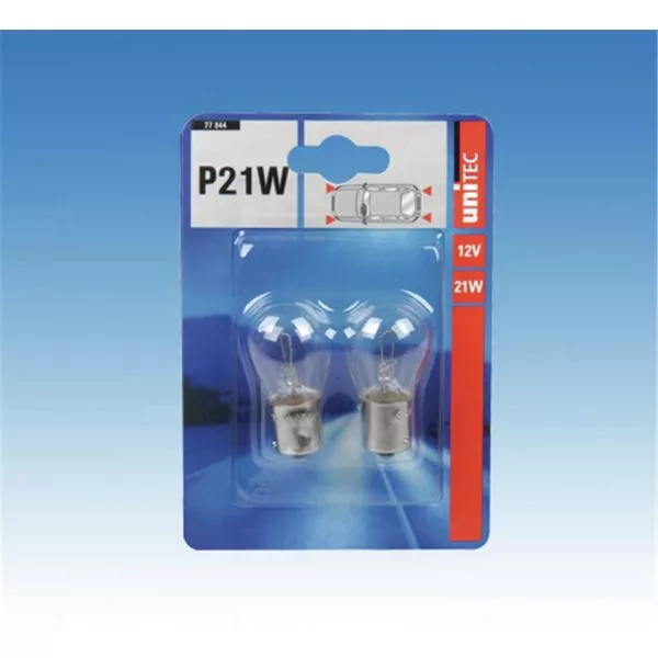Kugellampe Unitec P21W 12V 2Stück