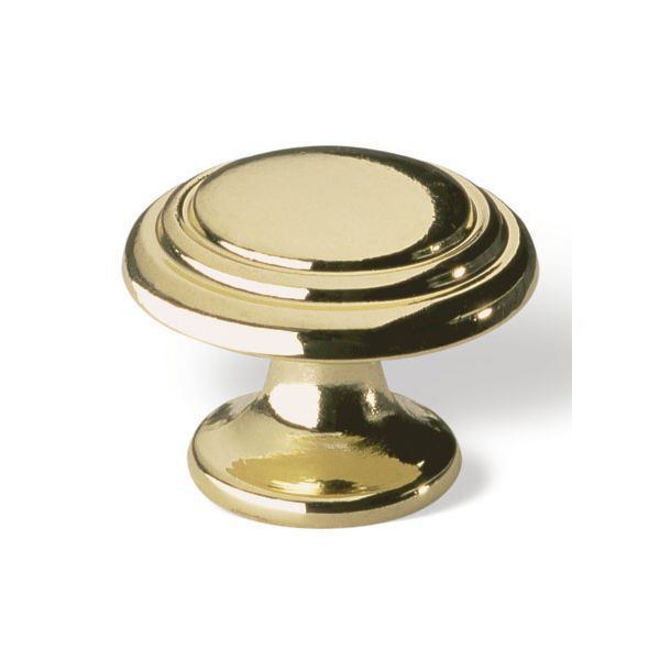 Möbelknopf Zamak vermessingt 32mm