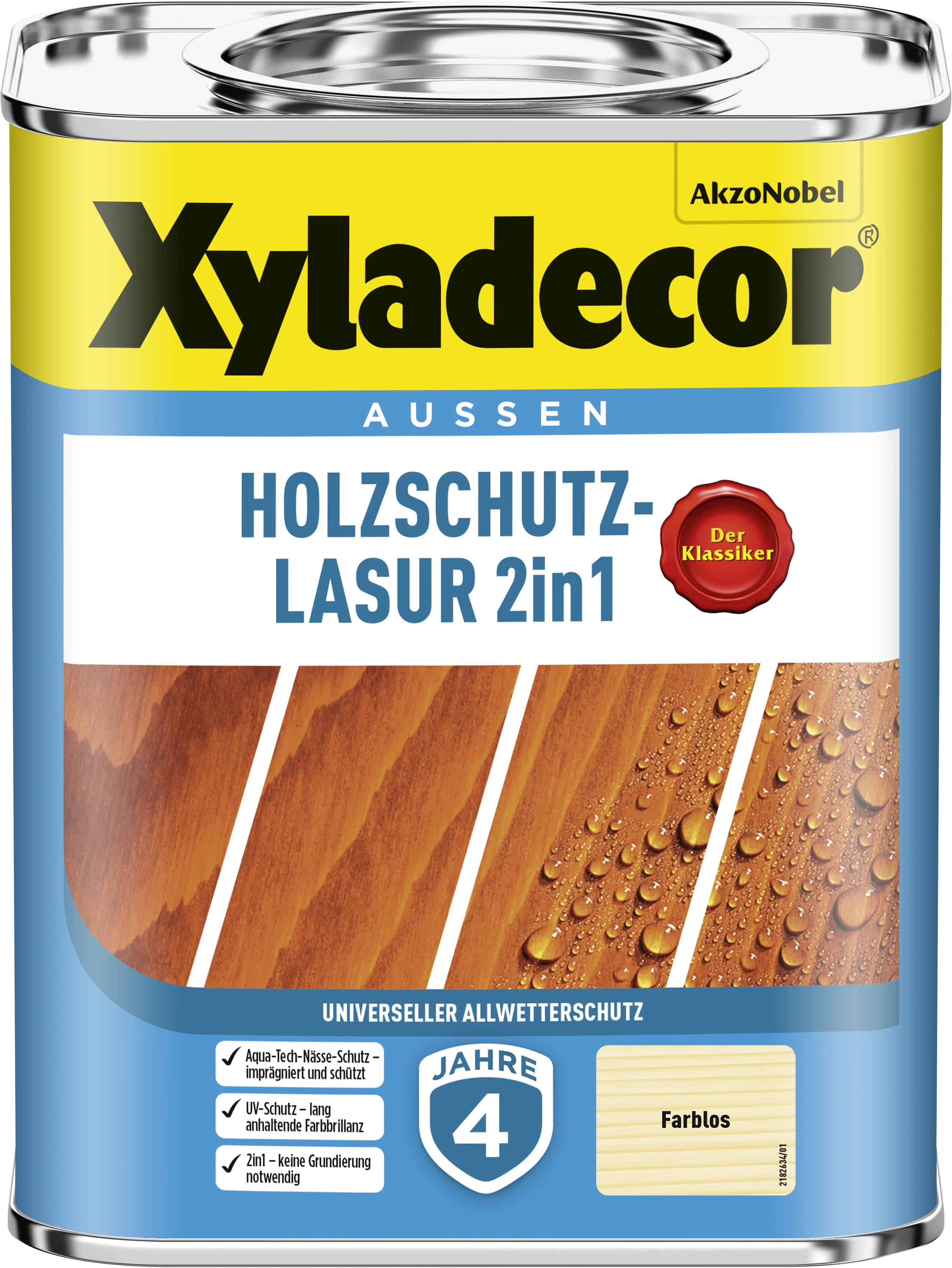 Xyladedor Holzschutzlasur 2in1 farblos 0,75 l