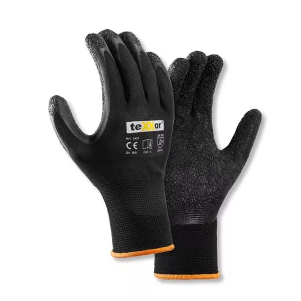 Poly.-Strickhandschuhe Latex bes. g/s 9 teXXor®