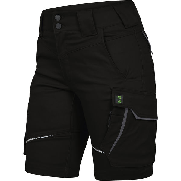 Damen-Hose kurz 290g sw/gr Gr. 40 72%BW/25%PES/3%Span.