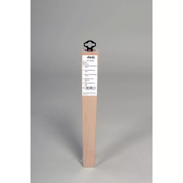 Möbelfuß quadratisch  Buche 55x40x400mm