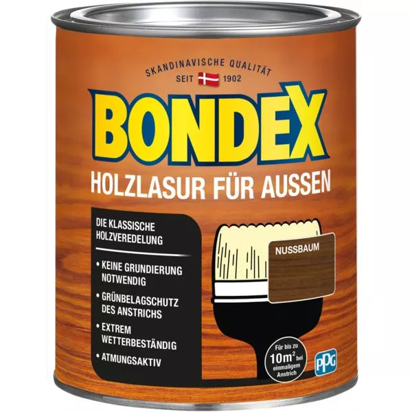 Bondex Holzlasur außen Nussbaum 0,75L