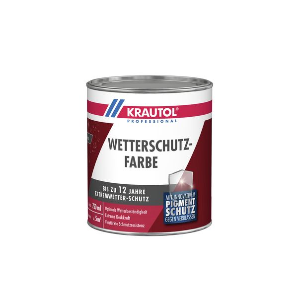 Wetterschutzfarbe weiß 2,5l