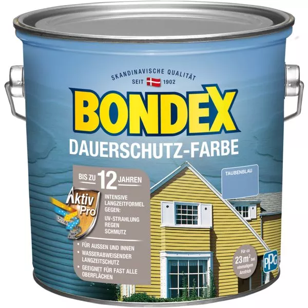Bondex Dauerschutz Farbe Tau.blau 2,5L taubenblau