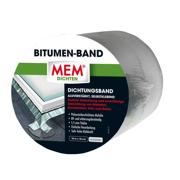MEM Bitumen-Band alumin. 15 cm x 10 m