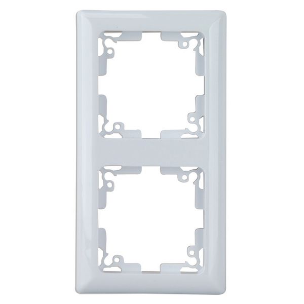 Abdeckrahmen 2f Genua weiß