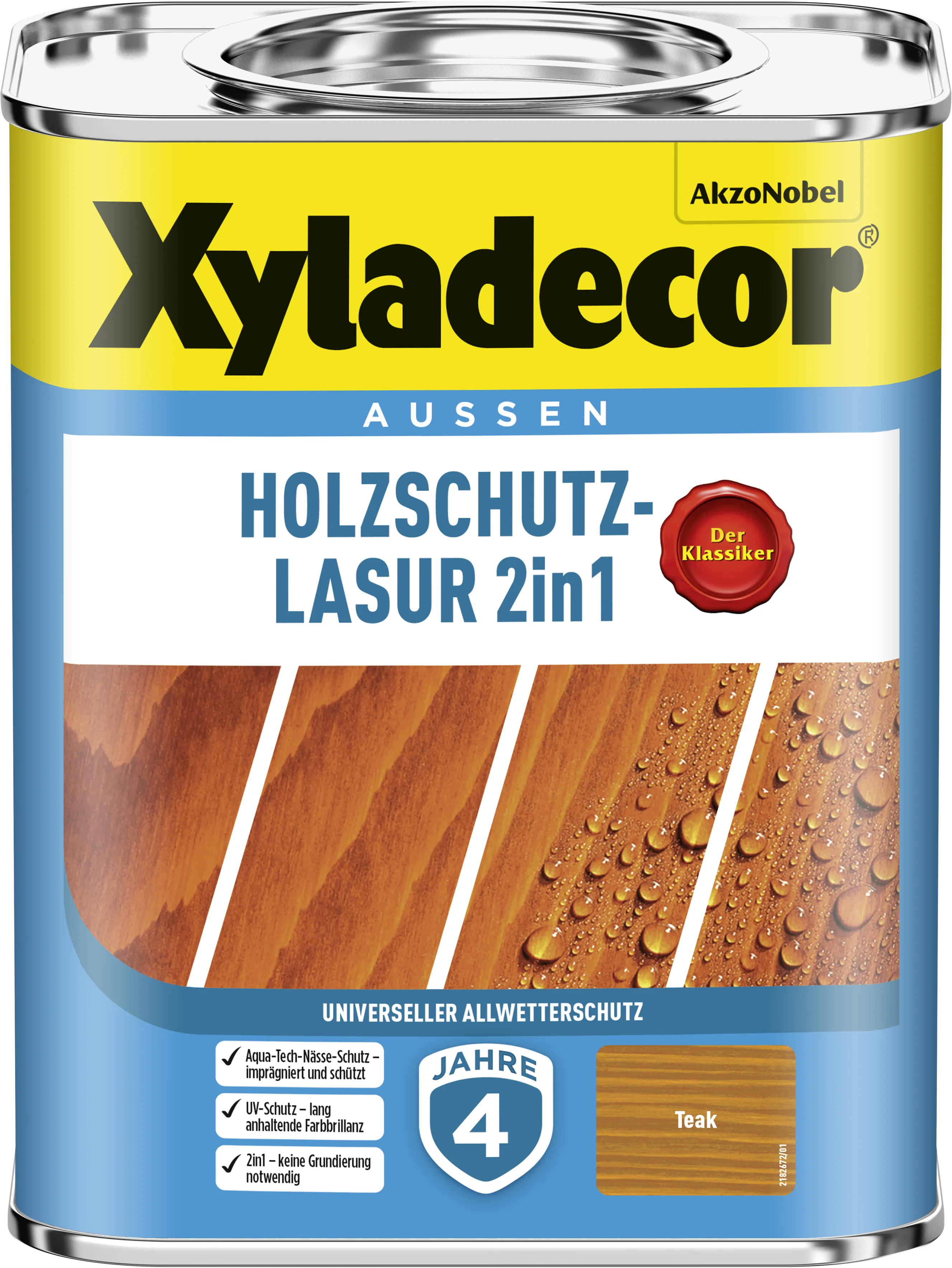 Xyladecor Holzschutzlasur 2in1 Teak 0,75 l