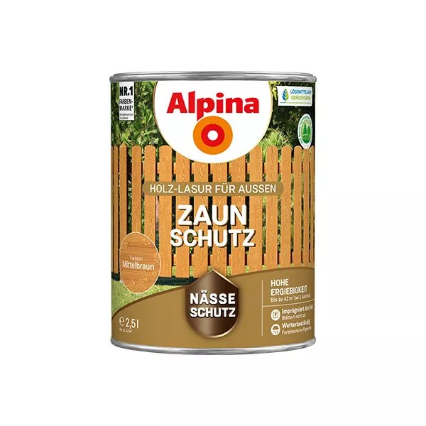 Zaun-Schutz mittelbraun 2,5L