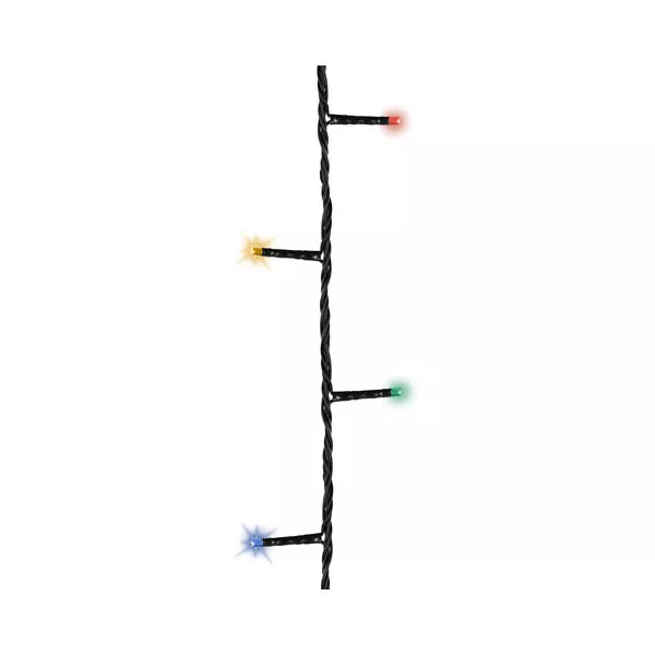 LED Basic 3m schwarz/bunt 3m-40L aussen twinkle Timer