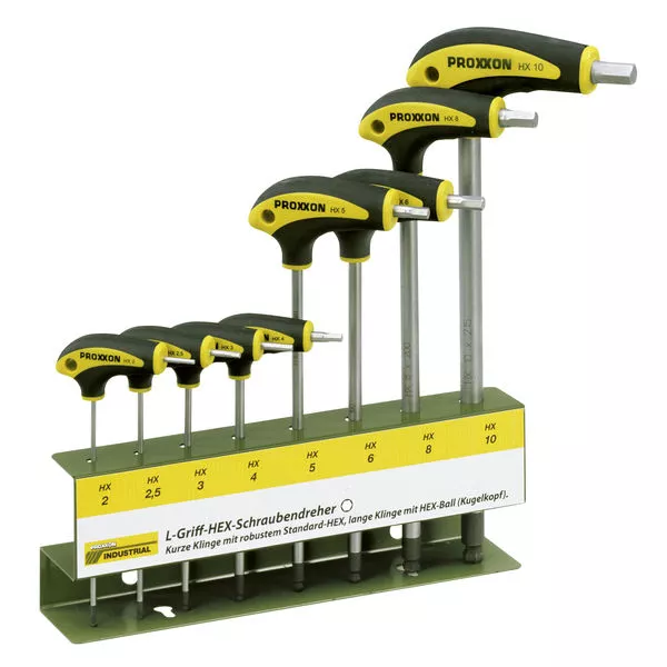 Schraubendrehersatz L-Griff 10-tlg. TX / TTX mit Halter