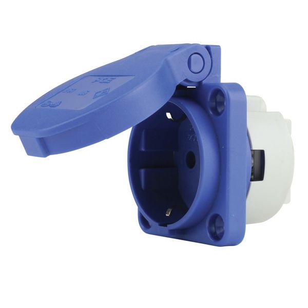 Caravan-CEE-Einbausteckdose 3pol blau 16A