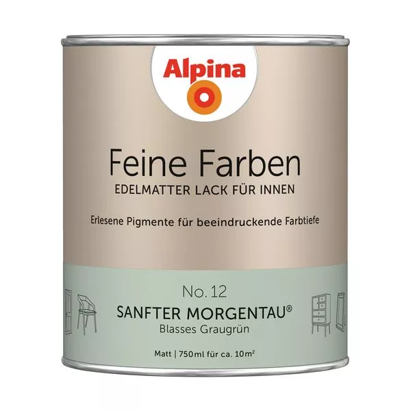 Buntlack Sanfter Morgentau matt 750ml Feine Farben