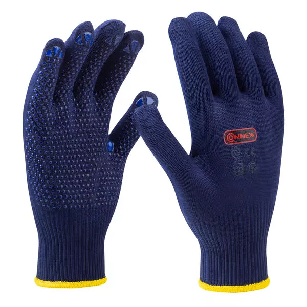 Handschuh Feinstrick blau Gr.10