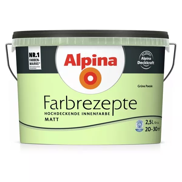 Wandfarbe Farbrezepte Grüne Poesie 2,5L