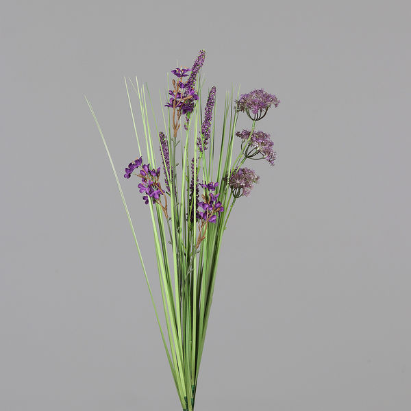 Wiesen Gras Mix sortiert lilac 65cm