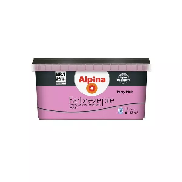 Wandfarbe Farbrezepte Party Pink 1L