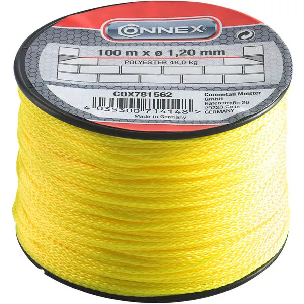 Maurerschnur PA neongelb Ø1,2 mm 100 m
