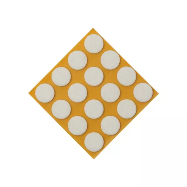 Klebefilze weiß Ø28 mm (16 Stück)