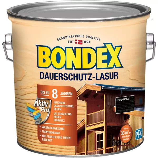 Bondex Dauerschutz Lasur Ebenholz 2,5L