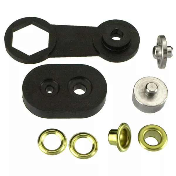 Ösen Messing 8,5 mm (24 Stück)
