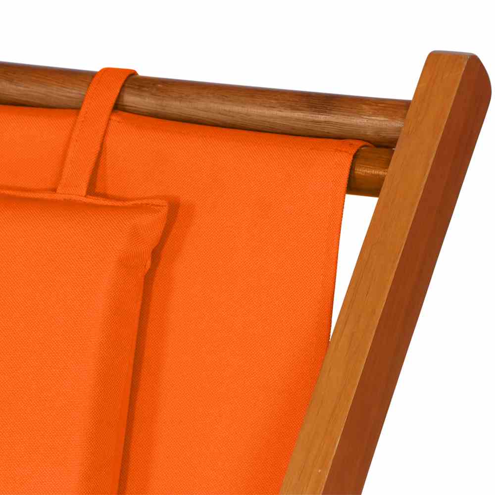 Siena Garden Liegestuhl Faro, Light Teak/Orange