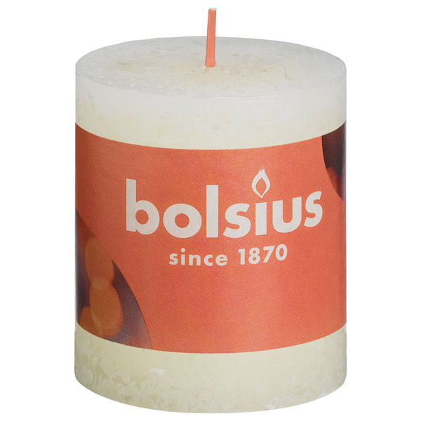 Stumpenkerze Weiche Perle 80/68mm Rustik Shine Collection