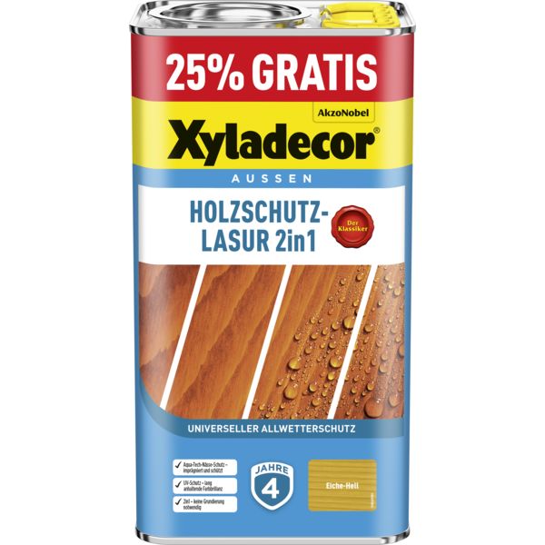 Holzschutzlasur 2in1 eiche hell 5l Xyladecor lh Promo ab 2022