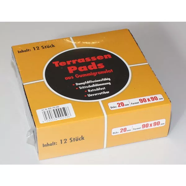 Terrassenpad 20mm 90x90mm, 12 SB