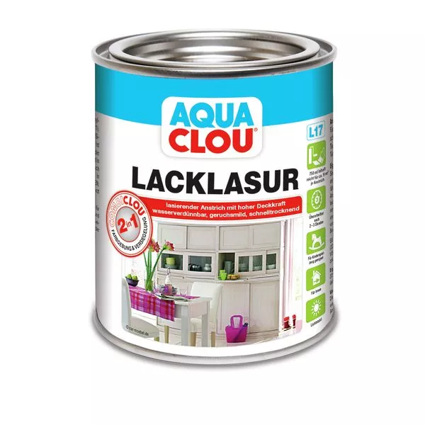 Aqua Combi-Clou Lack-Lasur L17 750ml Clou weiß