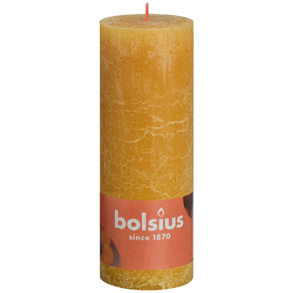 Stumpenkerze Honigwabengelb 190/68mm Rustik Shine Collection