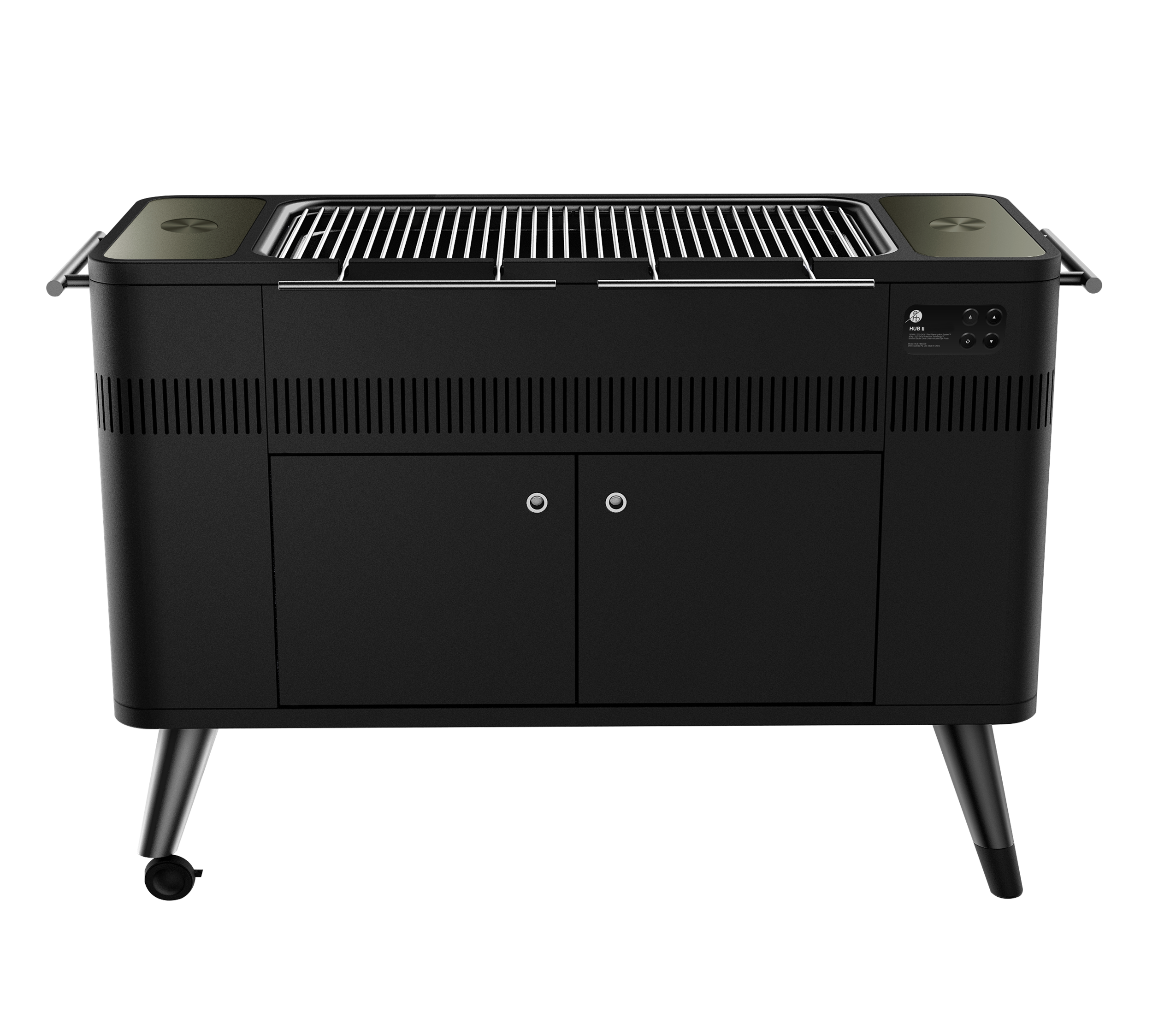 Everdure Hub II, Holzkohlegrill, Schwarz