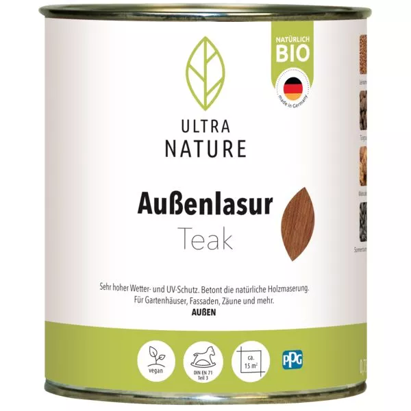 Ultra Nature Außen Lasur Teak 0,75L
