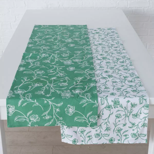 Tischläufer Silka 2s. Fbm. L140xB40cm Baumwolle
