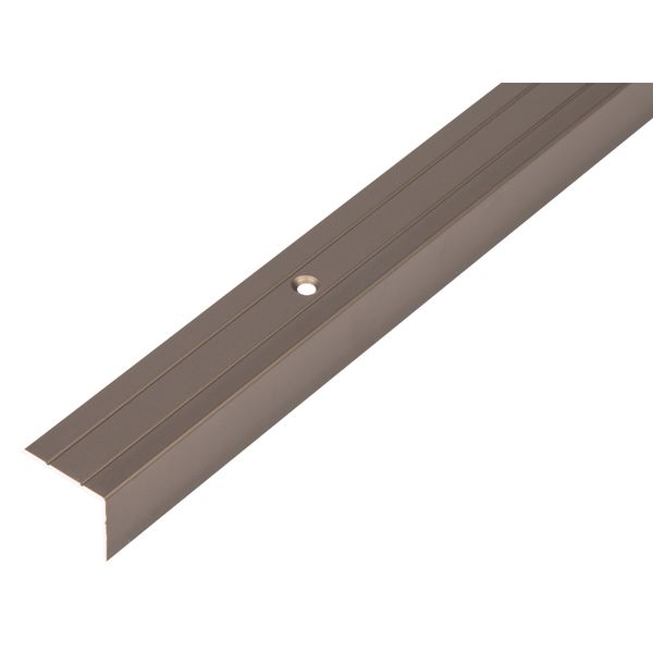 Schutzprofil Alu bronze 24,5x20x1000 mm Treppenkante