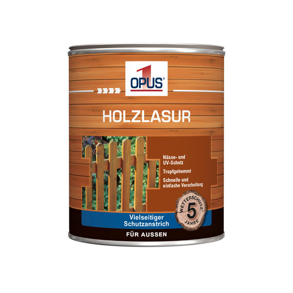 OPUS1 Holzlasur farblos 750ml wasserverdünnbar, WS 5 Jahre