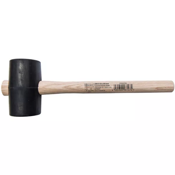 Gummihammer mit Holzstiel 65 mm