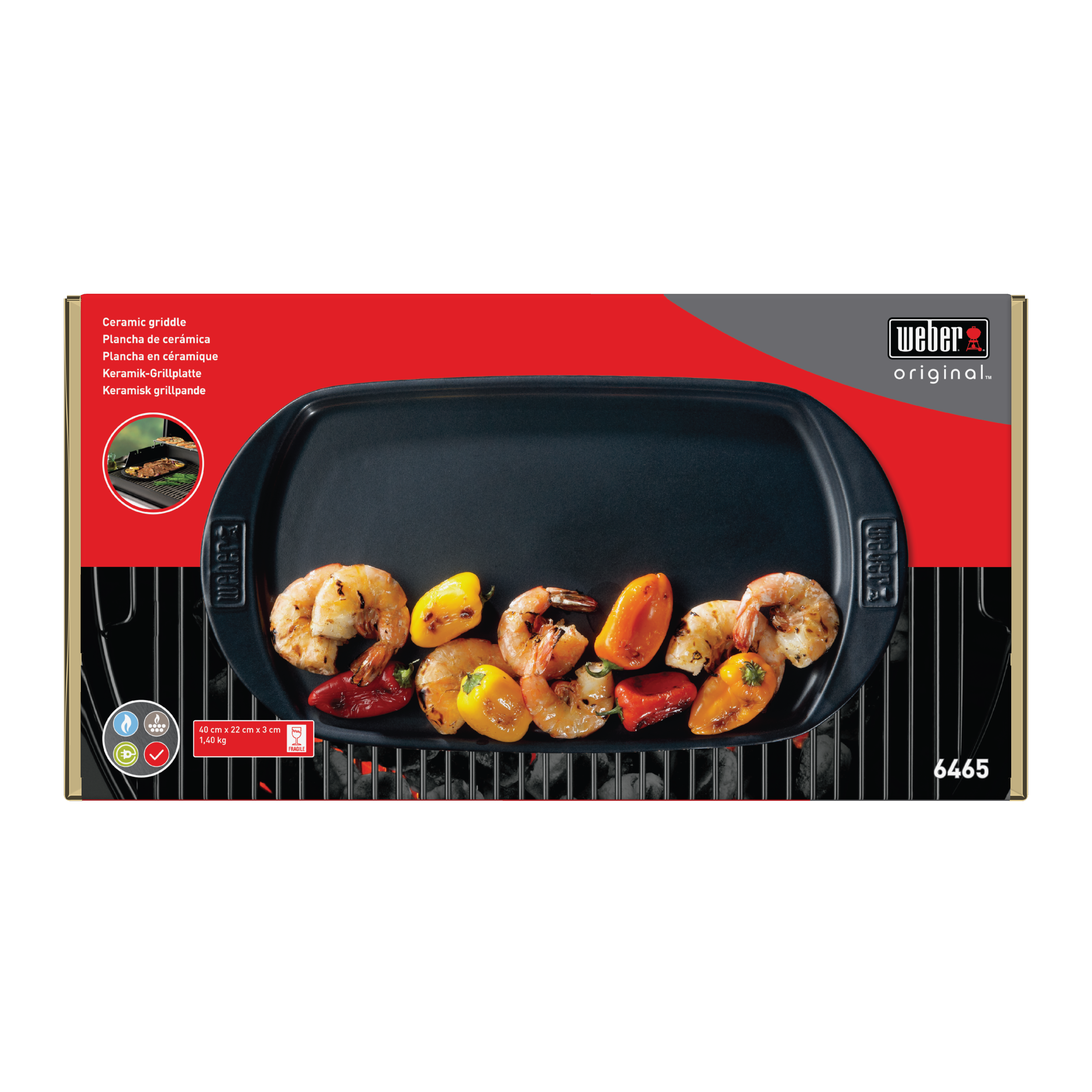 Weber Keramische Grillplatte Keramik BBQ