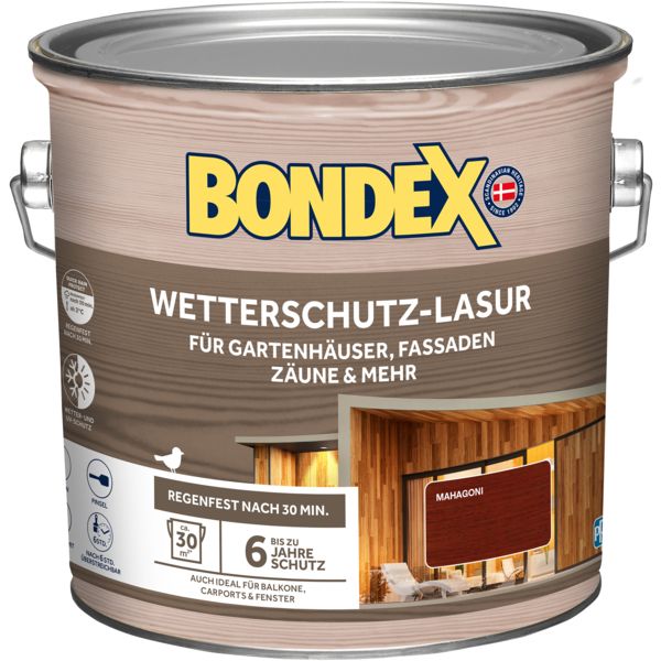 Bondex Wetterschutz Lasur mahagoni 2,5L