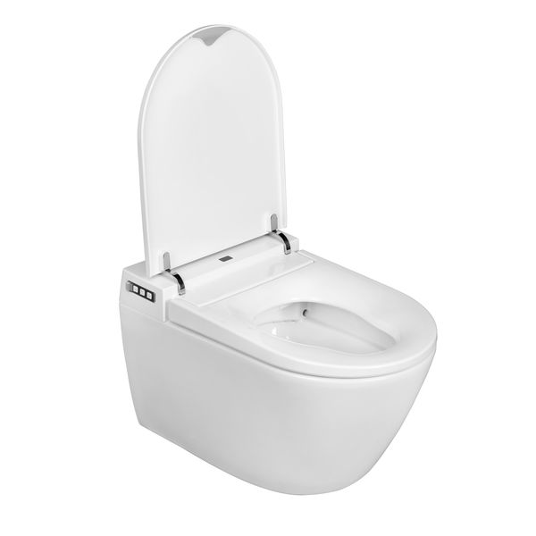 Smart Toilet Seat with Rimless Ceramic
