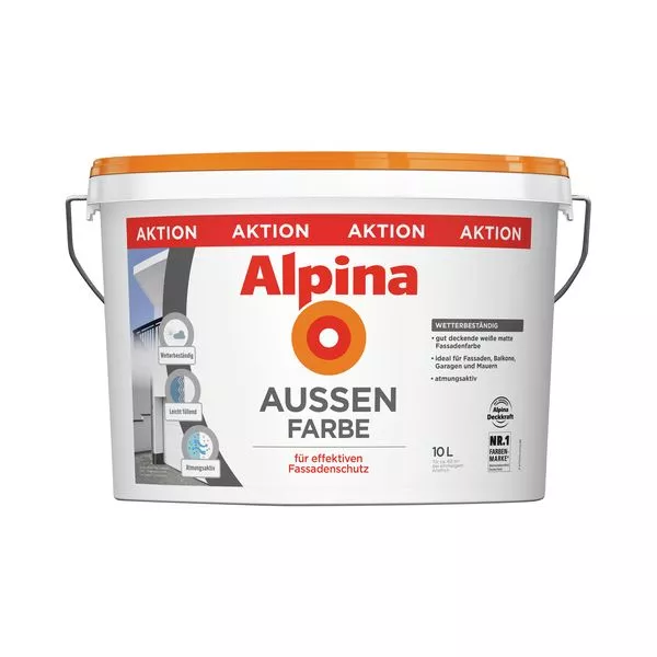 Alpina Außenfarbe 10L Fassadenaktion