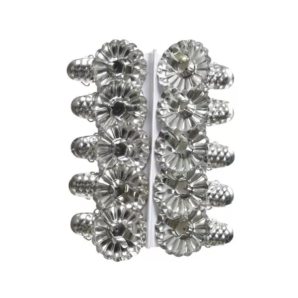 Kerzenständer/Metall aClip silb. 5x3,5cm