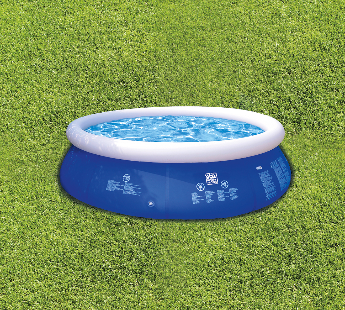 Happy People Quick Pool-Set, Ø 450 cm, blau
