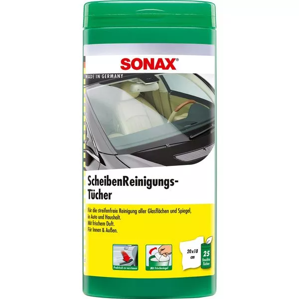 Scheibenreiniger-Tücher Sonax (25 Stück) Tücherbox