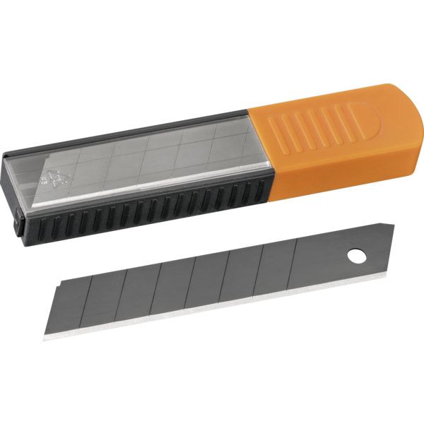 Abbrechklingen 10St. 18mm schwarz im Dispenser